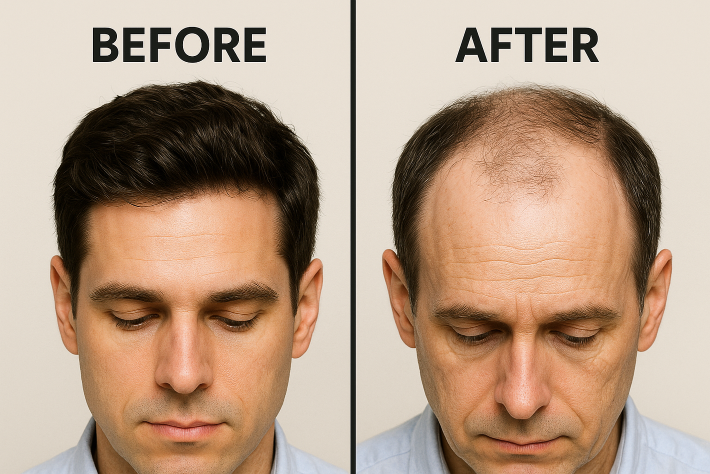 before and after hair loss